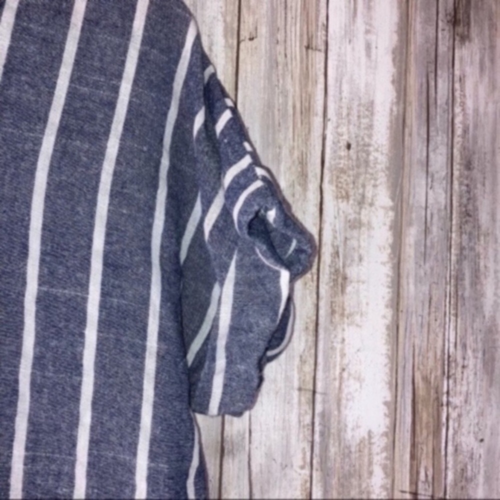 Shein Blue Striped Blouse - Picture 2 of 4